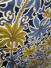 Carregar imagem no visualizador da galeria, Vestido comprido estampa palmeiras verde e azul
