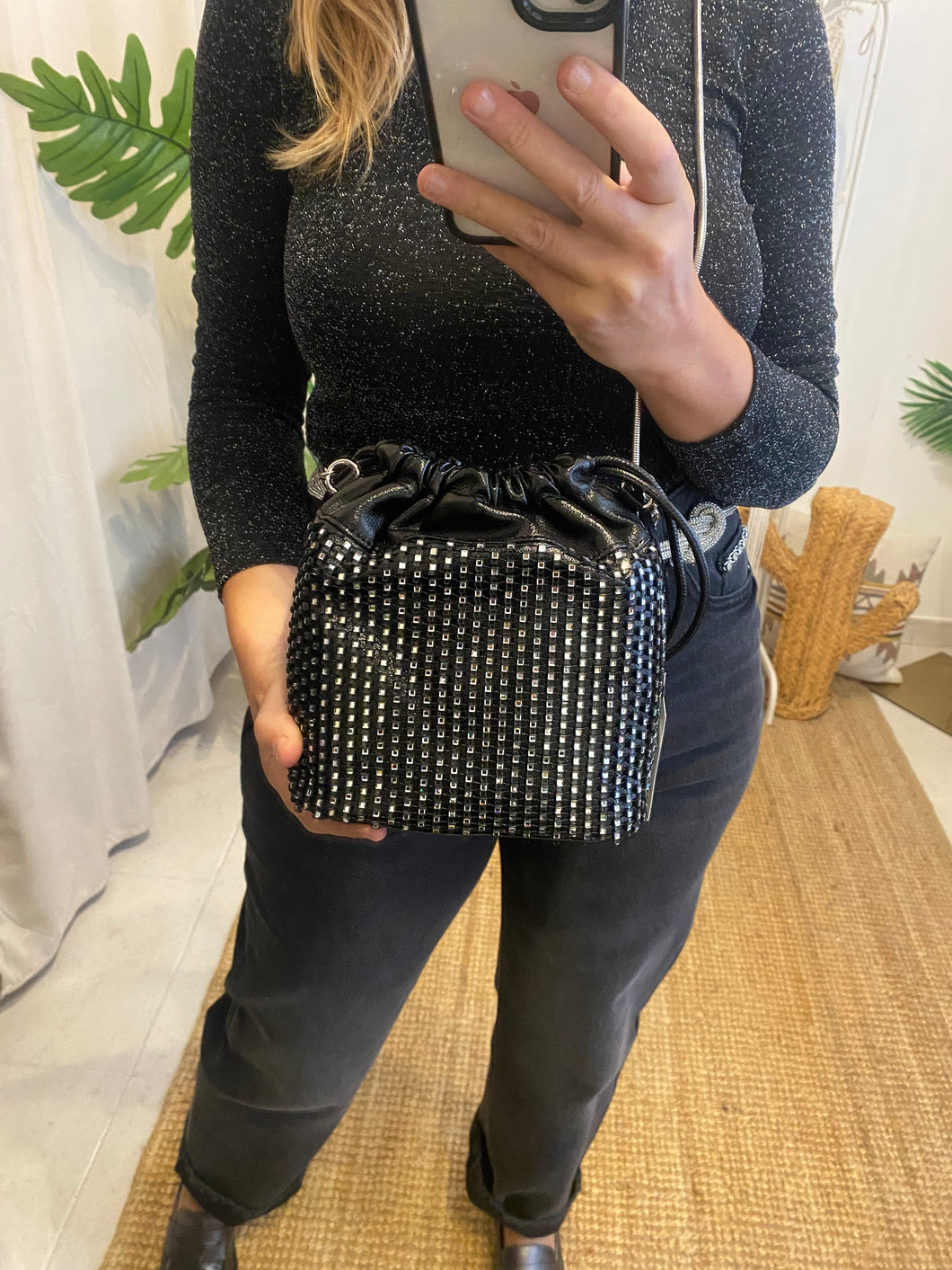 Mala preta brilhantes Morgan