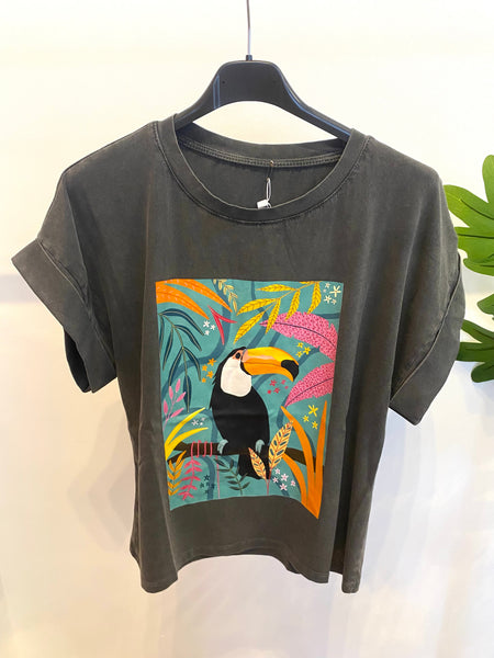 T-shirt cinza tucano