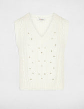 Carregar imagem no visualizador da galeria, Colete de malha com brilhantes MORGAN
