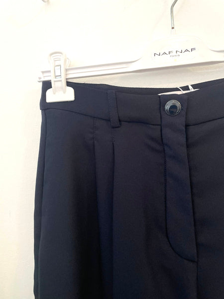 Calças pantalonas azul marinho Naf Naf
