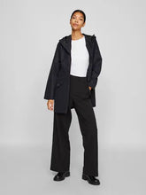 Carregar imagem no visualizador da galeria, Parka preta capuz Vitally
