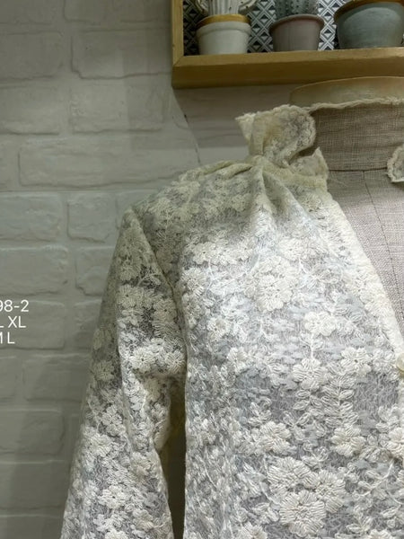 Camisa pérola bordada