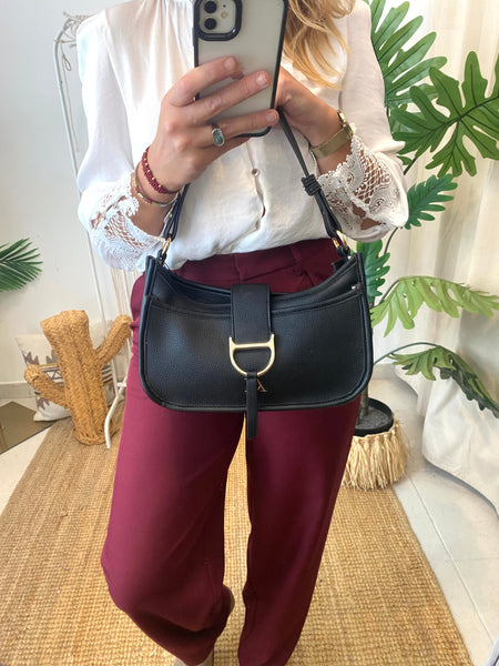 Mala de ombro preto Don Algodon