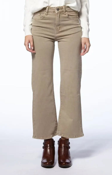 Calça straight sarja toupe