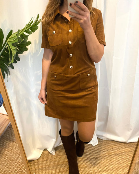 Vestido pele de pêssego MORGAN