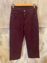 Carregar imagem no visualizador da galeria, Calça straight sarja Bordeaux
