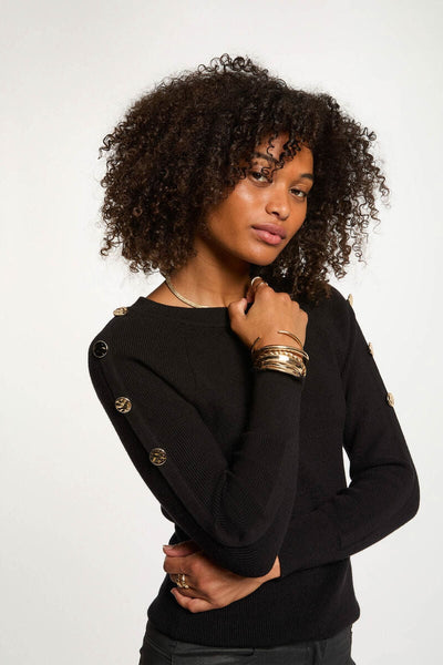 Camisola de malha preto Morgan