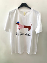 Carregar imagem no visualizador da galeria, T-shirt branca salsicha

