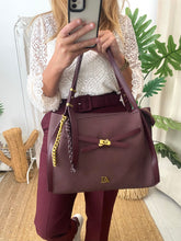 Carregar imagem no visualizador da galeria, Mala de ombro Bordeaux Don Algodon
