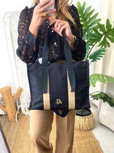 Carregar imagem no visualizador da galeria, Shopper preto/camel Don Algodon
