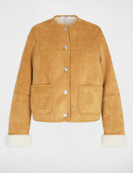 Casaco camel pele de pêssego Morgan
