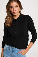 Carregar imagem no visualizador da galeria, Camisola MORGAN gravata preto
