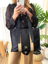 Carregar imagem no visualizador da galeria, Shopper preto/camel Don Algodon
