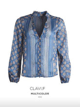 Carregar imagem no visualizador da galeria, Camisa estampa azul Morgan
