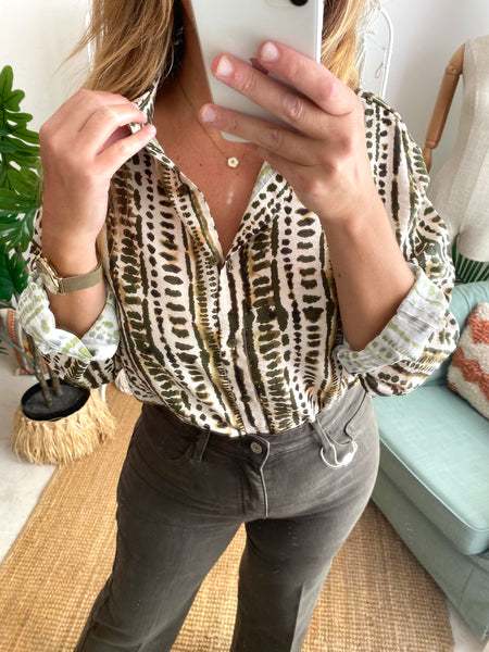 Camisa estampa verde