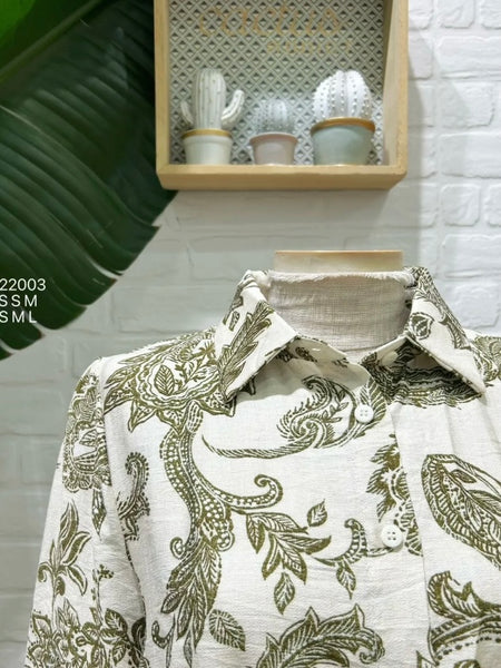 Vestido estampa verde