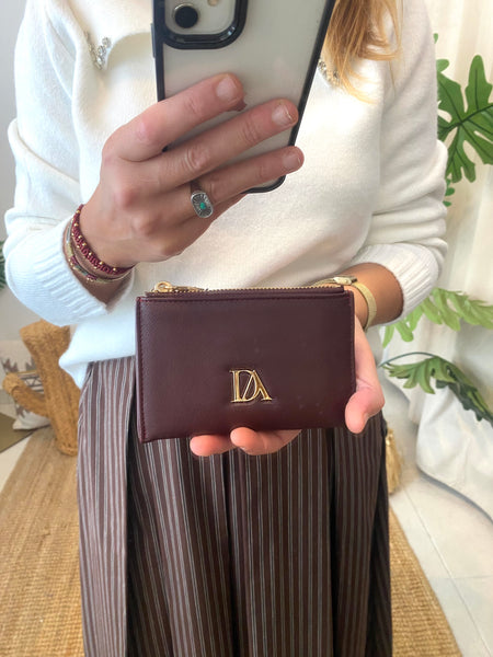 Carteira bordeaux Don Algodon
