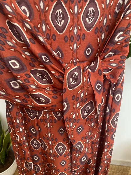 Vestido Sardenha tijolo