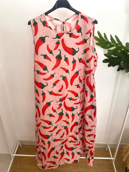 Vestido estampa malagueta 🌶️