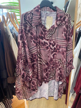 Carregar imagem no visualizador da galeria, Camisa túnica oversize padrão bordeaux Smf
