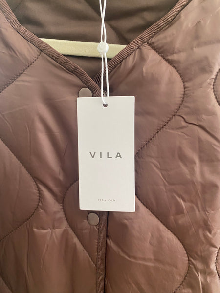 Blusão acolchoado castanho Vila