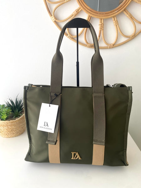 Shopper kaki/camel Don Algodon