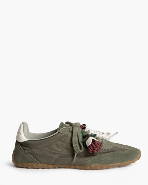 Ténis Corina nylon berloques verde
