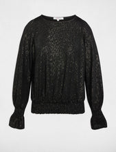 Carregar imagem no visualizador da galeria, Blusa preta brilhos Morgan
