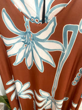 Carregar imagem no visualizador da galeria, Vestido comprido malha fria palmeiras telha
