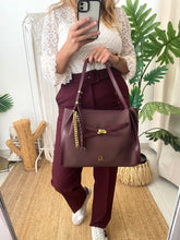 Carregar imagem no visualizador da galeria, Mala de ombro Bordeaux Don Algodon
