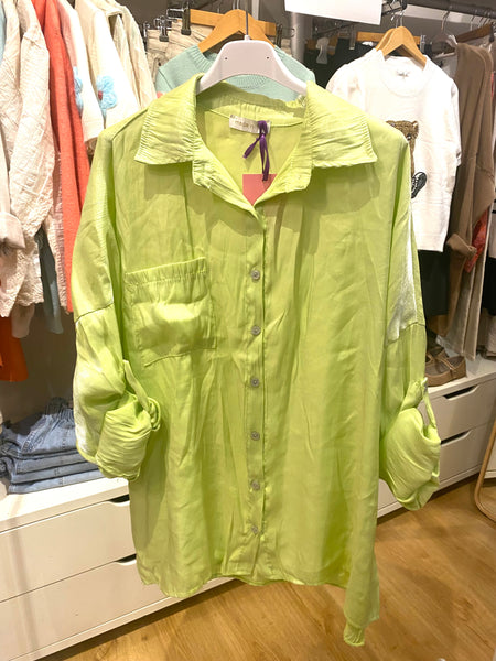 Camisa/túnica oversize bolso lima