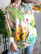 Carregar imagem no visualizador da galeria, Camisa estampada amarelo/verde
