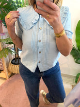 Carregar imagem no visualizador da galeria, Camisa golinha manga curta azul claro
