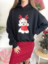Carregar imagem no visualizador da galeria, Sweat capuz preto bichon Lumina
