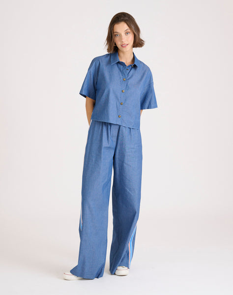 Camisa ganga risca lateral Naf Naf