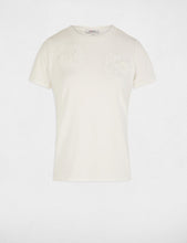 Carregar imagem no visualizador da galeria, T-shirt branca com flores Morgan
