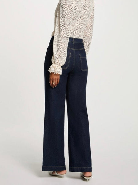 Calças wide leg Morgan