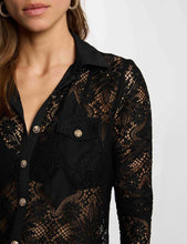 Carregar imagem no visualizador da galeria, Blusa Morgan renda preto
