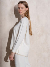 Carregar imagem no visualizador da galeria, Camisola de malha fininha branco Smf
