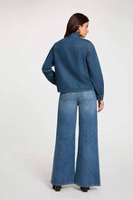 Carregar imagem no visualizador da galeria, Calças Morgan wide leg denim stone
