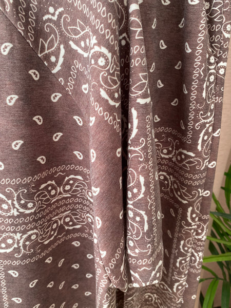 Camisola cornucópias castanho