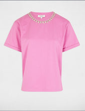 Carregar imagem no visualizador da galeria, T-shirt rosa com brilhantes MORGAN
