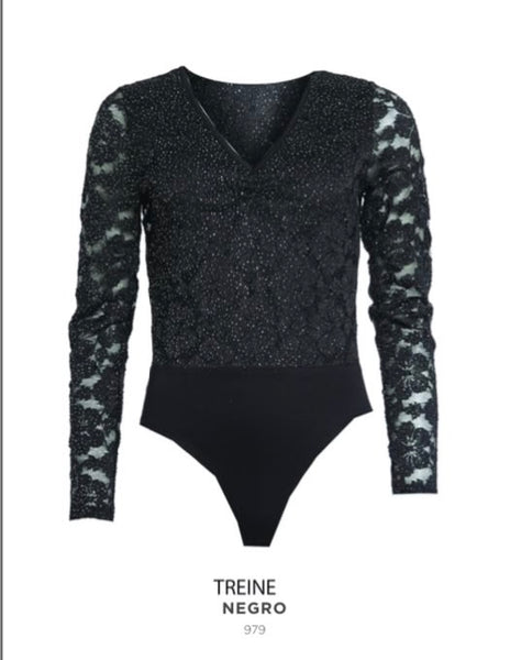 Body Morgan renda preto