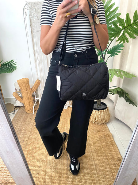 Mala de ombro nylon preto Don Algodon