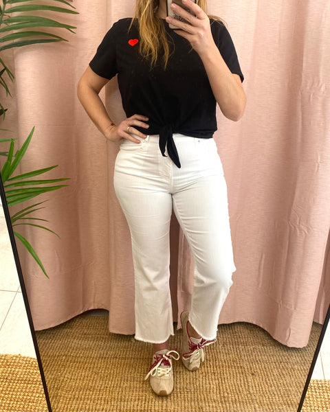 Calças de sarja branco Bigzone