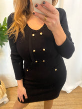Carregar imagem no visualizador da galeria, Vestido de malha preto Morgan
