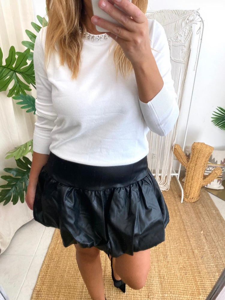 Camisola de malha strass Morgan