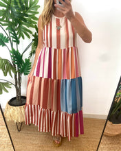Carregar imagem no visualizador da galeria, Vestido telha riscas camadas
