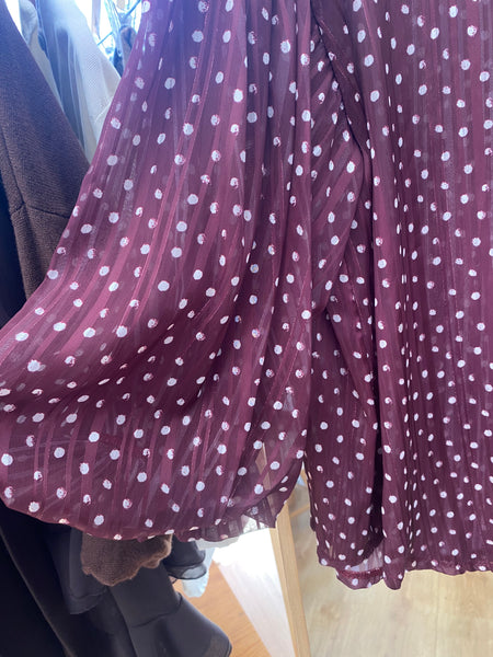 Camisa bolinhas Bordeaux Smf